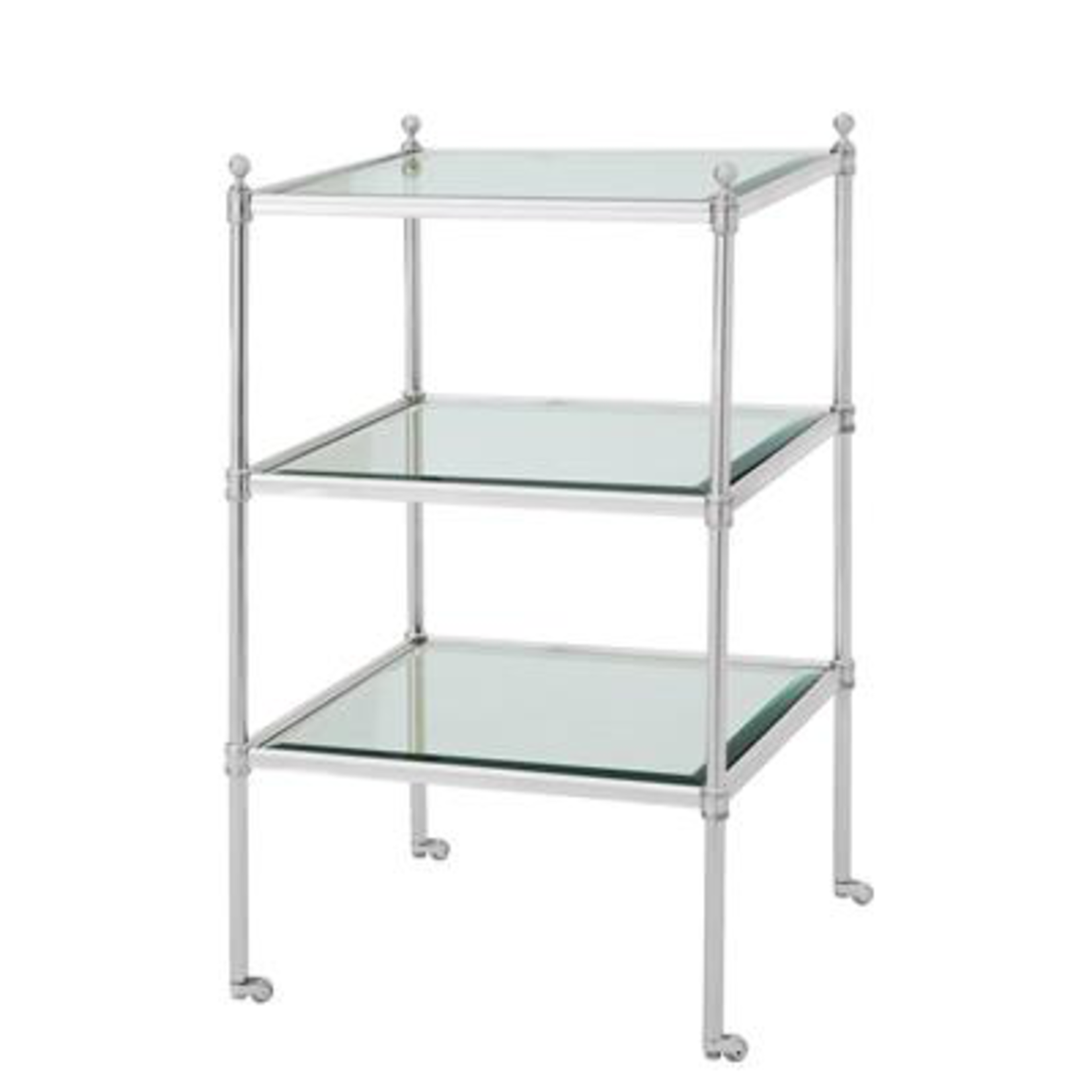 EICHHOLTZ SIDE TABLE AUBREY SILVER PLATED