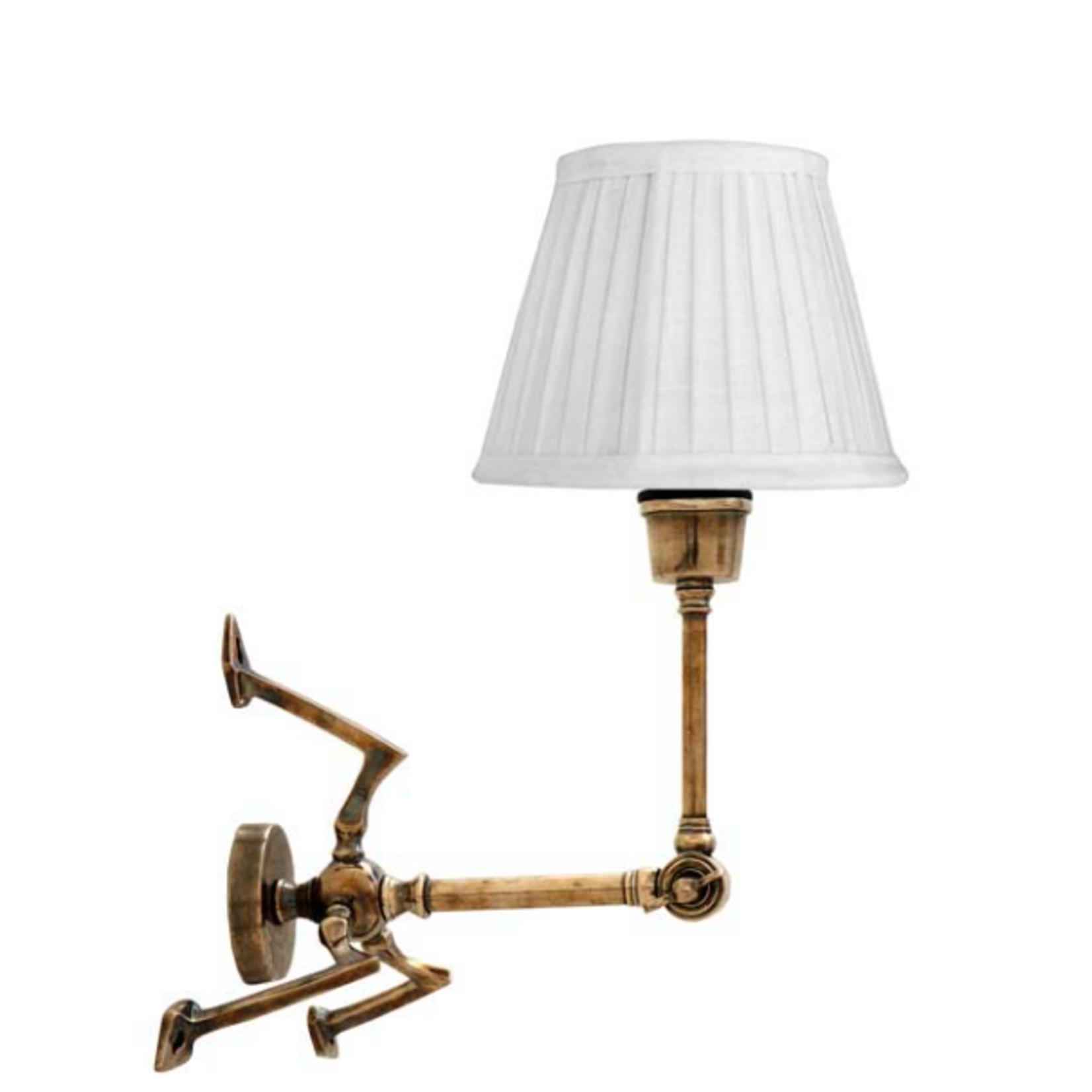 EICHHOLTZ LAMP WALL SPIDER ANTIQUE BRASS