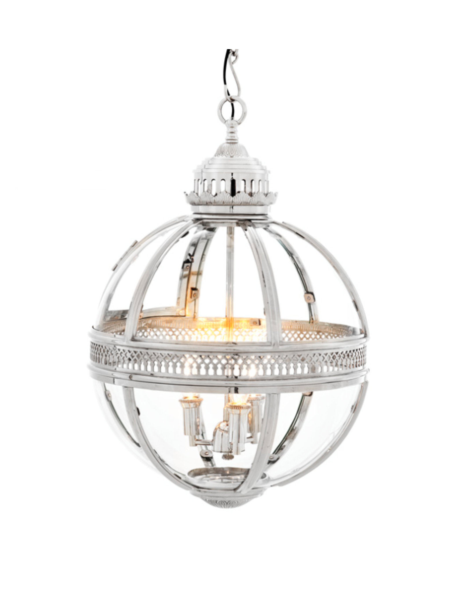 LANTERN RESIDENTIAL NICKEL FINISH Ø 43CM TAJHOME