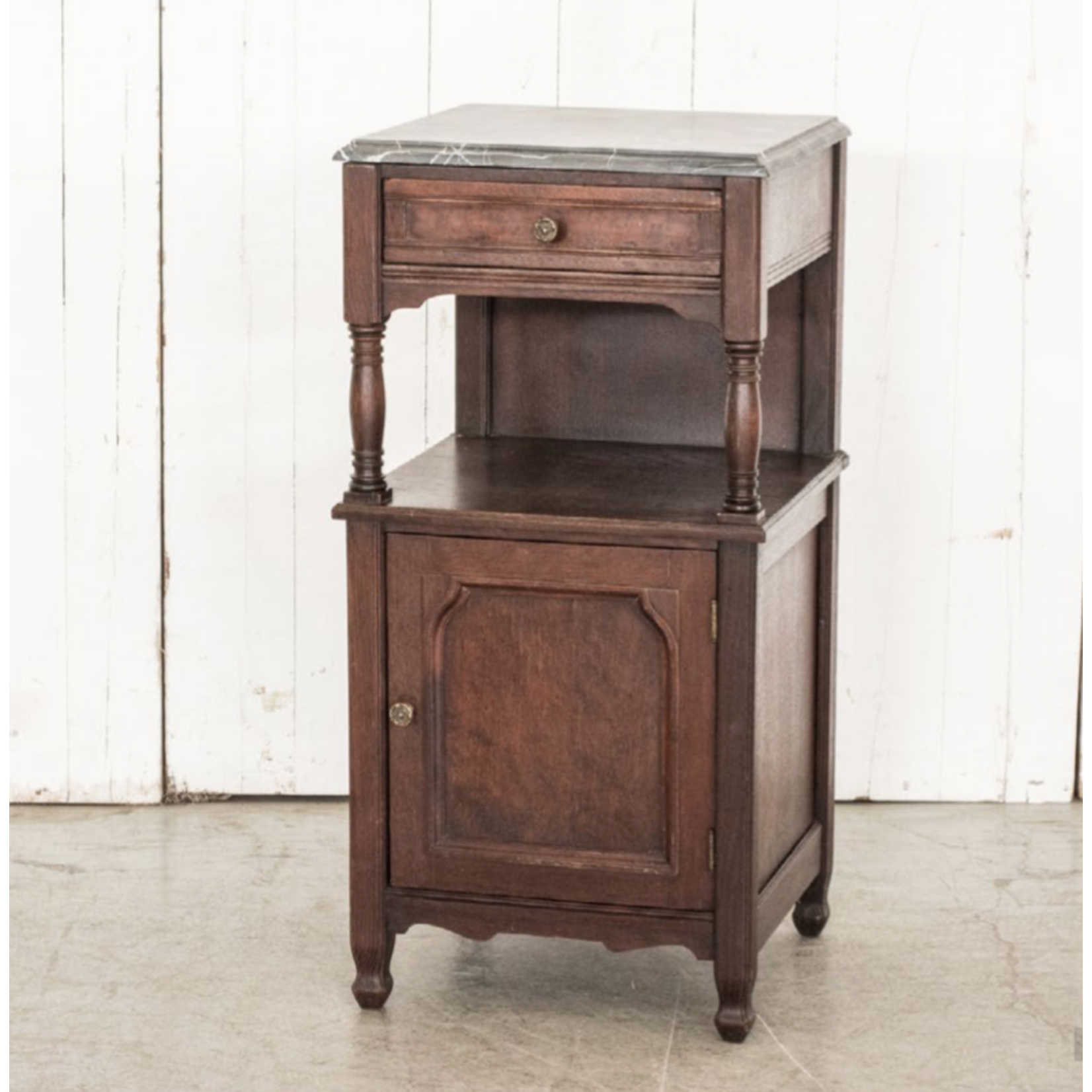 VAN THIEL SIDE TABLE ANITQUE FRENCH NIGHT STAND