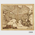 VAN THIEL MAP OF ASIA LARGE