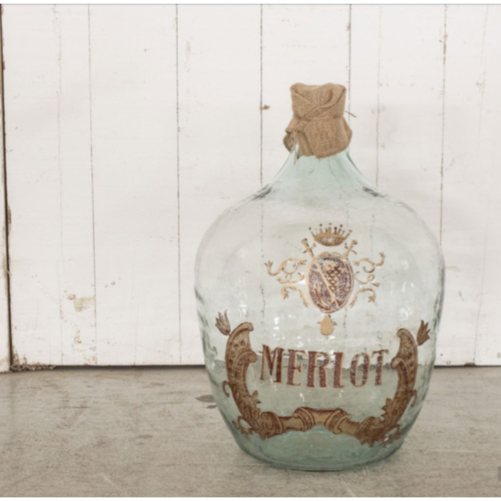 VAN THIEL HAND BLOWN BOTTLE MERLOT