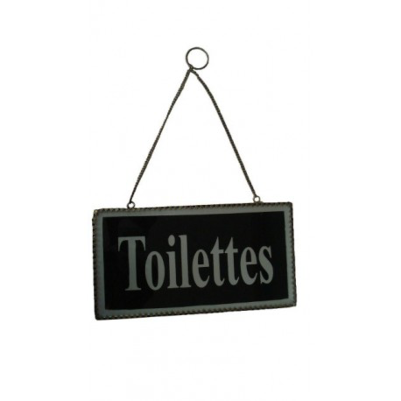 ANTIC LINE DOOR PLAQUE TOILETTES