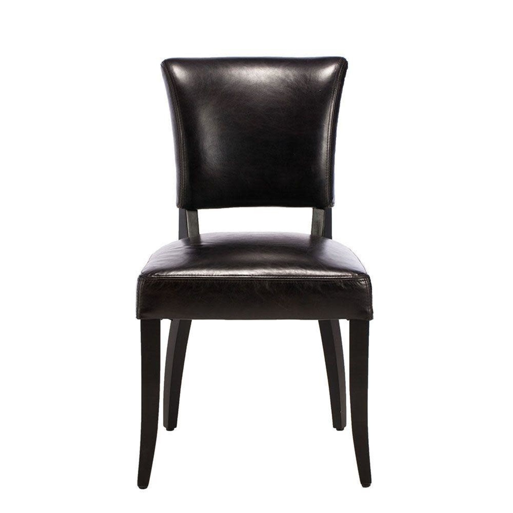 TIMOTHY OULTON MIMI DINING CHAIR OLD SADDLE BLACK & BLACK