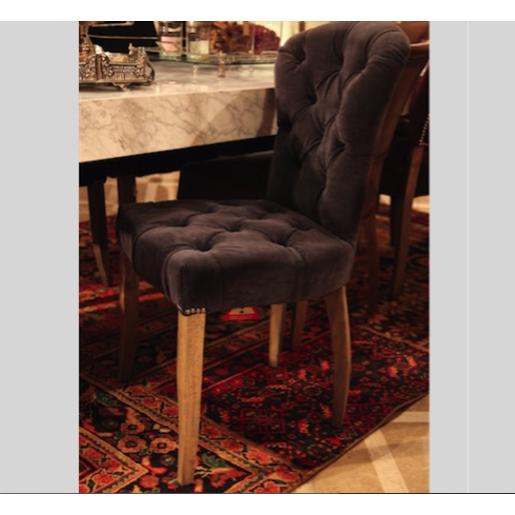 TIMOTHY OULTON CHESTER DINING CHAIR GRAPHITE