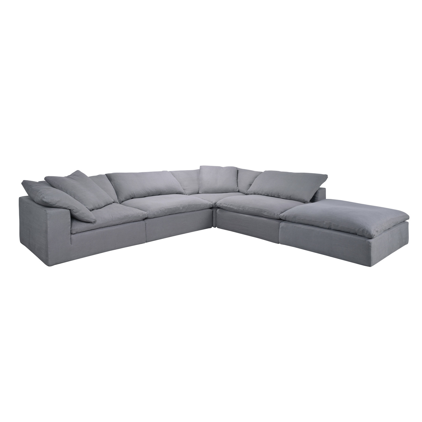 TIMOTHY OULTON SECTIONAL CLOUD SMALL  1 SEATER-GALATA LINEN GREY
