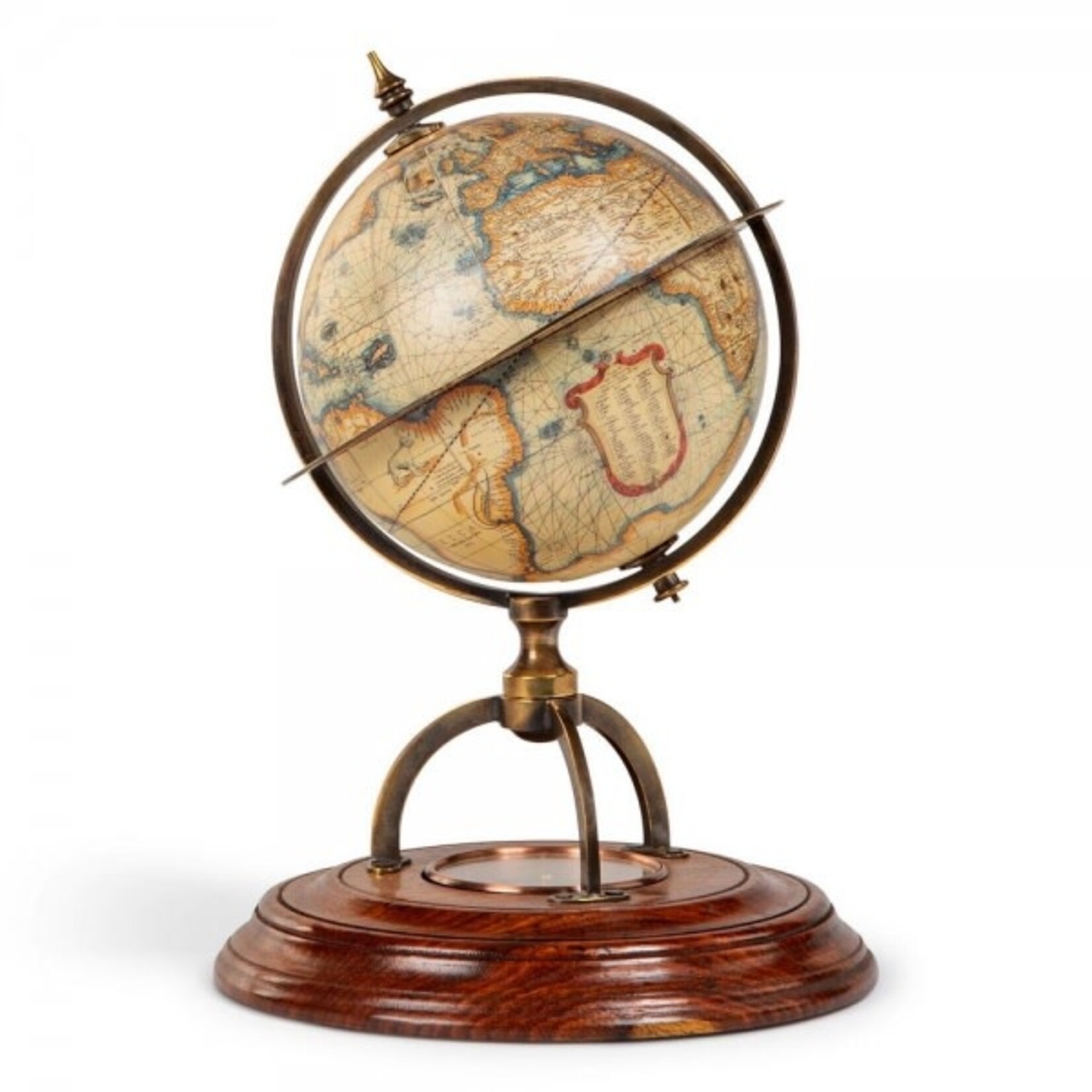 AUTHENTIC MODELS TERRESTRIAL GLOBE WITH COMPASS