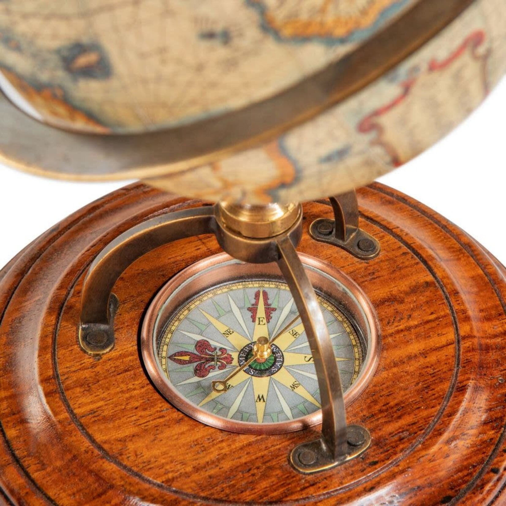 AUTHENTIC MODELS TERRESTRIAL GLOBE WITH COMPASS