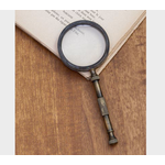 CHEHOMA TINY BRASS HANDLE MAGNIFIER WITH QUOTE