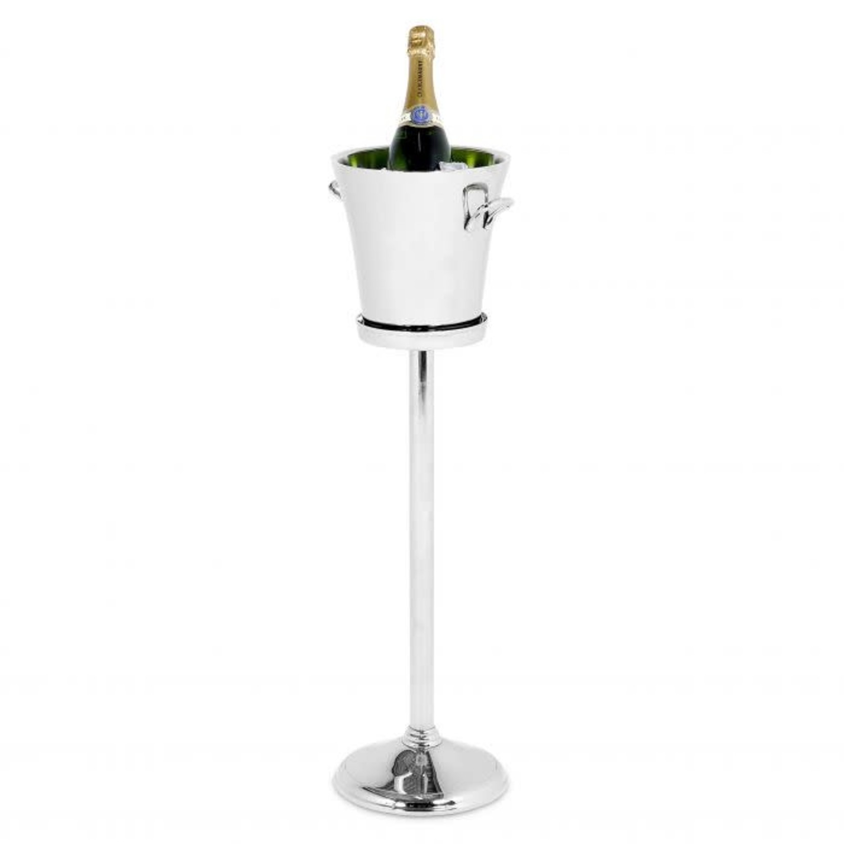 EICHHOLTZ WINE COOLER SELOUS NICKEL FINISH ON STAND