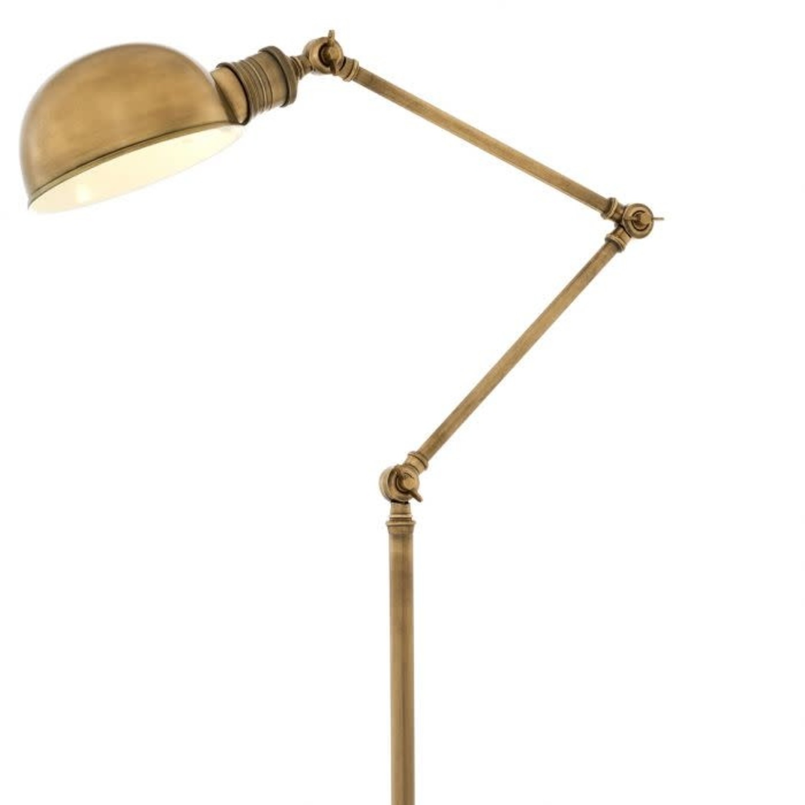 EICHHOLTZ FLOOR LAMP SOHO ANTIQUE BRASS FINISH