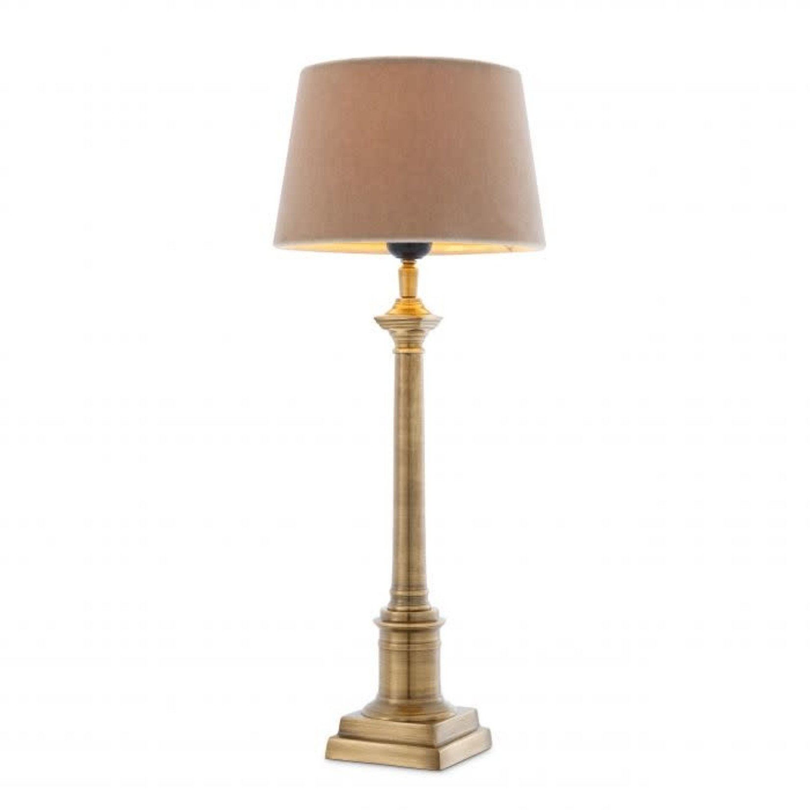 EICHHOLTZ TABLE LAMP COLOGNE S ANTIQUE BRASS FINISH