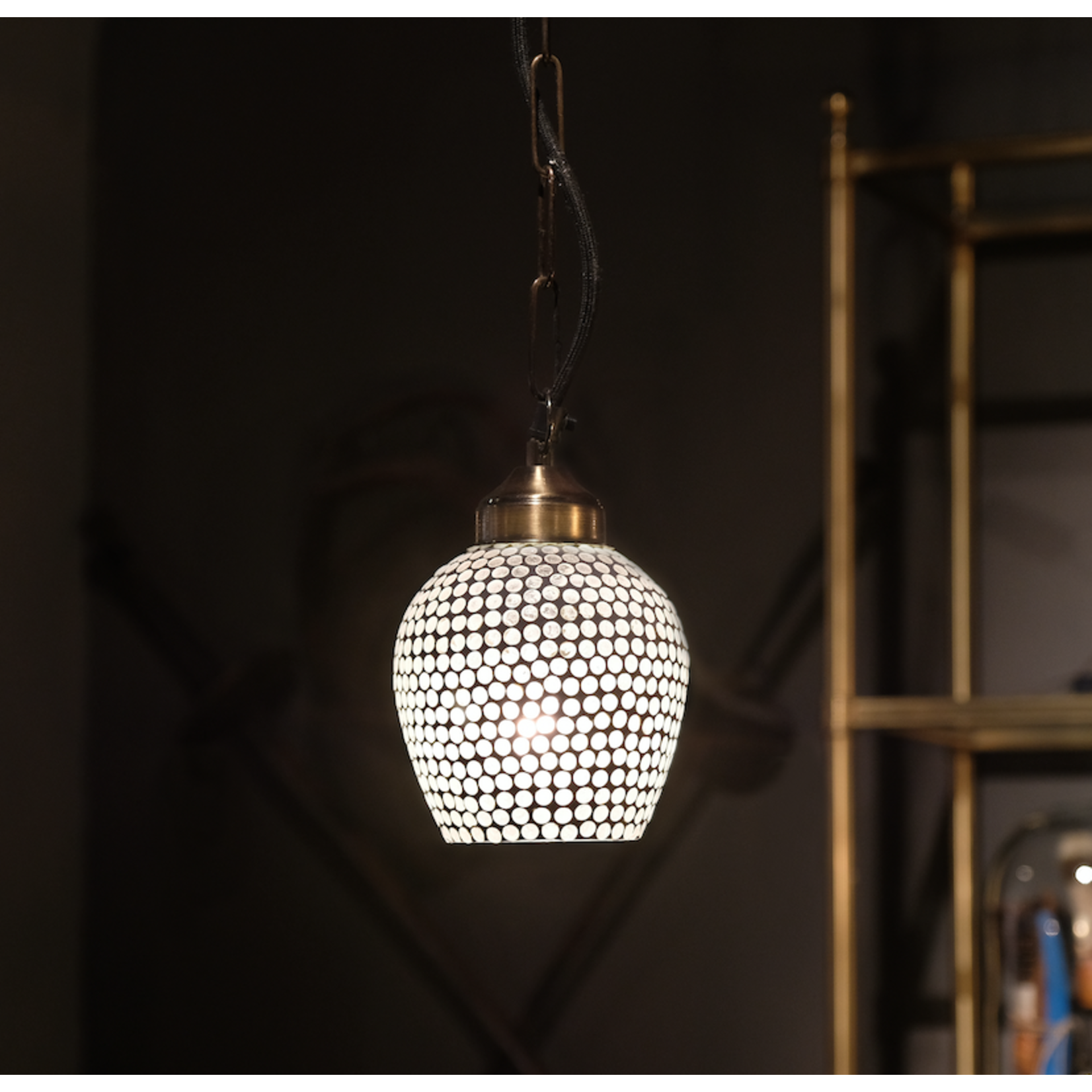 CHEHOMA ROUNDED LAMP WITH  MOSAIC