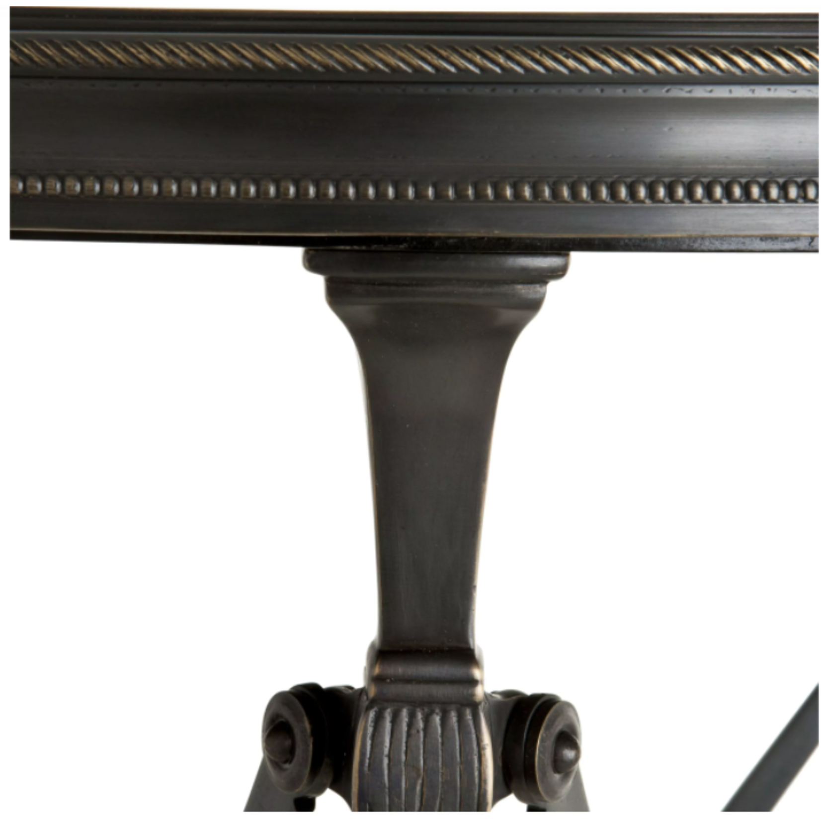 EICHHOLTZ SIDE TABLE ST ETIENNE GUNMETAL BRONZE Ø 42 CM