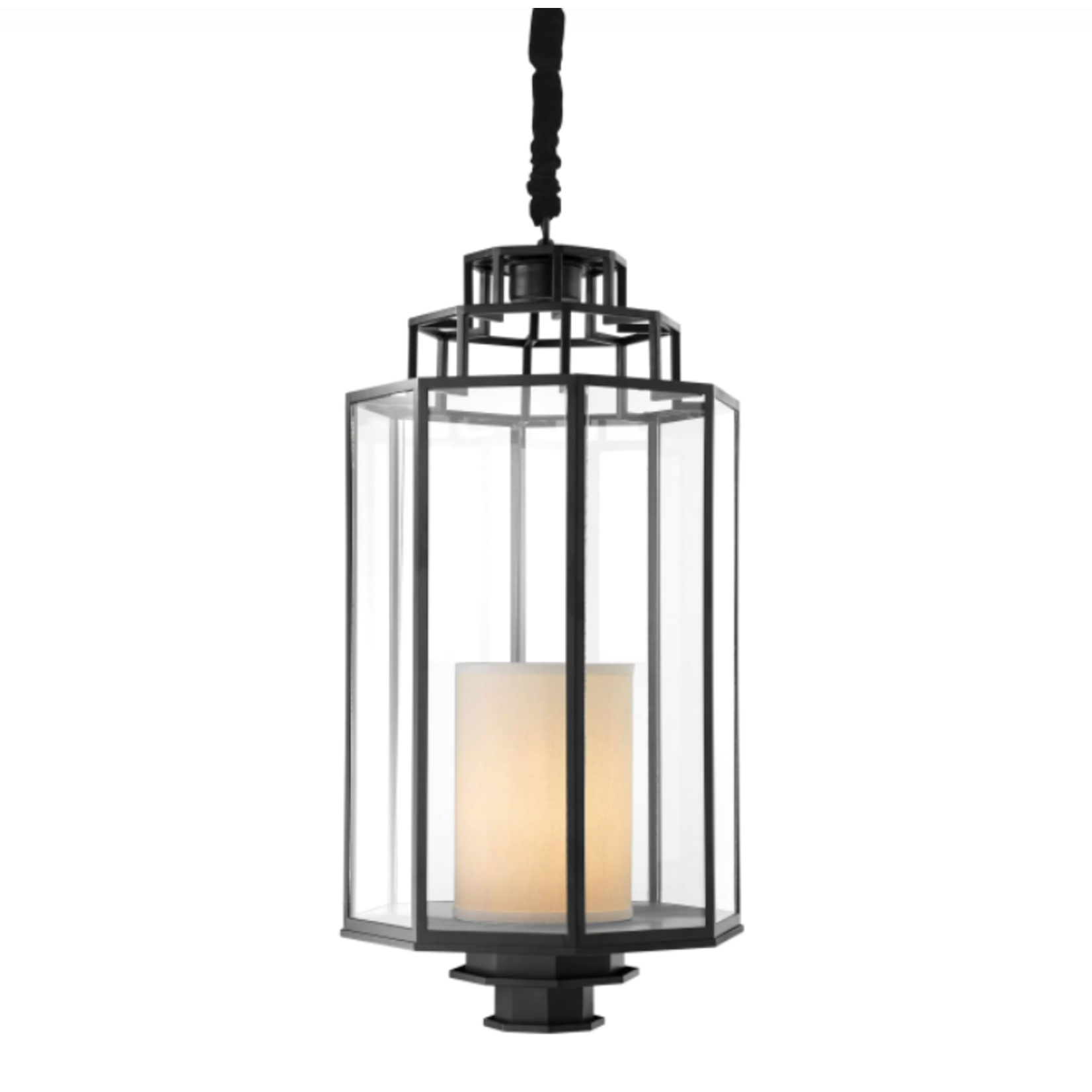 EICHHOLTZ LANTERN MONTICELLO  BLACK FINISH