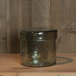 CHEHOMA GREEN GLASS CANISTER