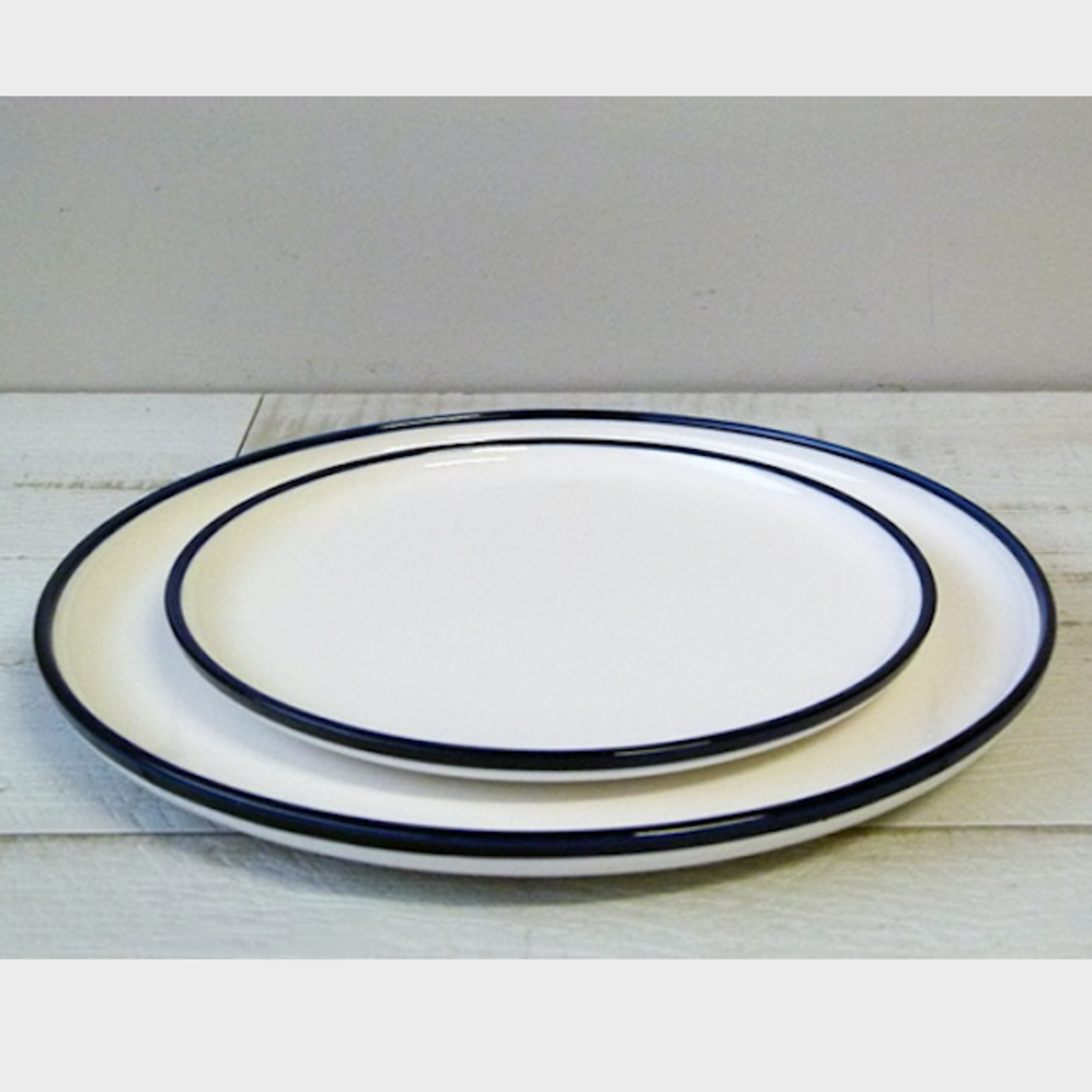 CHEHOMA SMALL PLATE WITH BLUE EDGE