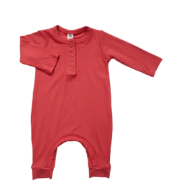 EARTH BABY EARTH BABY BAMBOO LS ROMPER