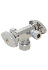 5/8″ x 3/8″ x 3/8″ OD Comp. Multi-Turn Dual Outlet Stop Valve