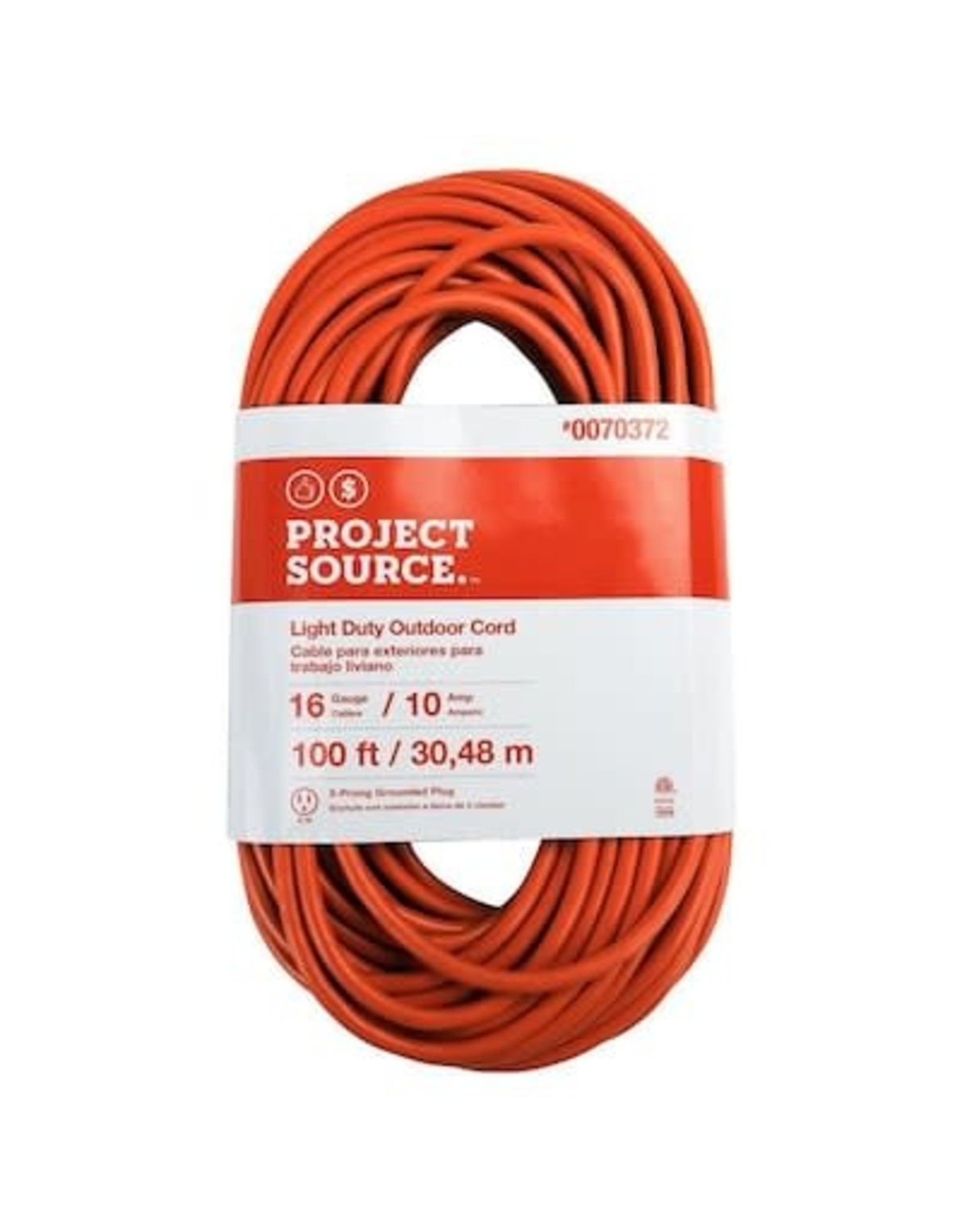 100-ft 16/3 3-Prong Outdoor SJTW Light Duty General Extension Cord