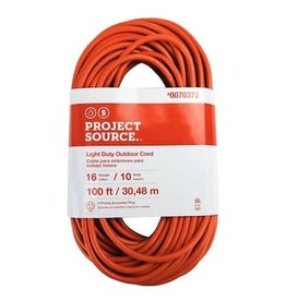 100-ft 16/3 3-Prong Outdoor SJTW Light Duty General Extension Cord