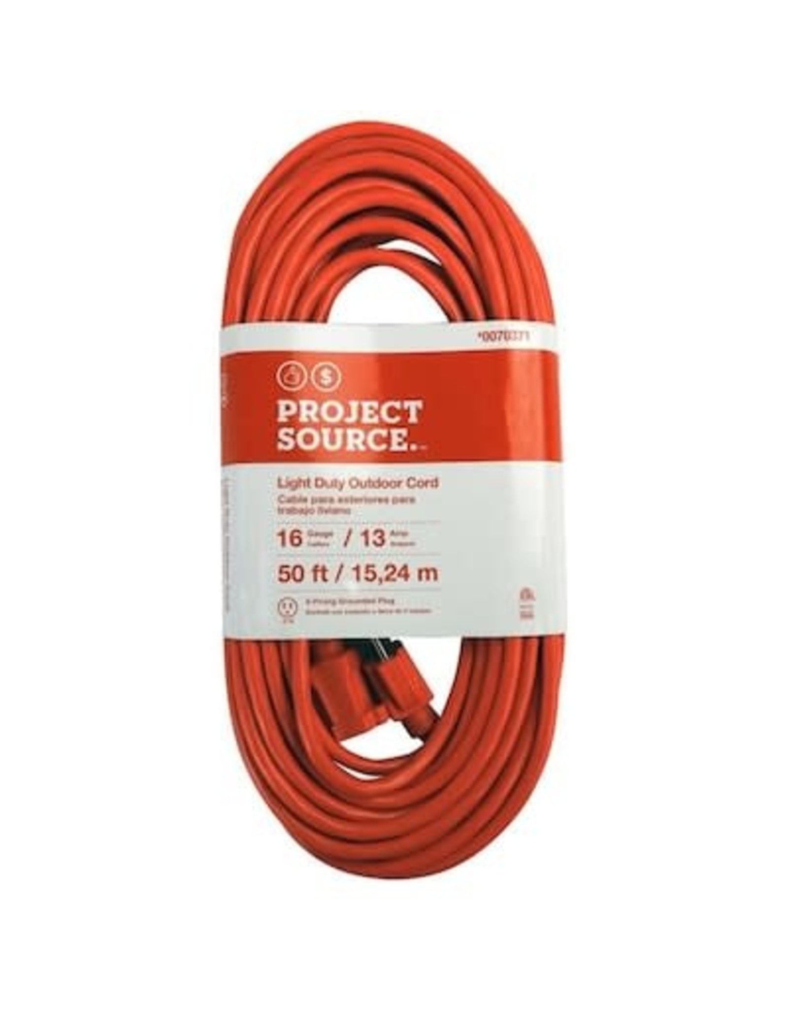 50-ft 16/3 3-Prong Outdoor SJTW Light Duty General Extension Cord