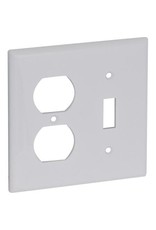 COMBINATION SWITCH AND DUPLEX WALL PLATE