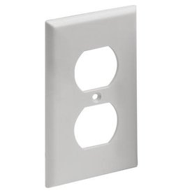 SINGLE GANG DUPLEX RECEPTACLE WALL PLATE