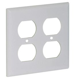 TWO GANG DUPLEX RECEPTACLE WALL PLATE