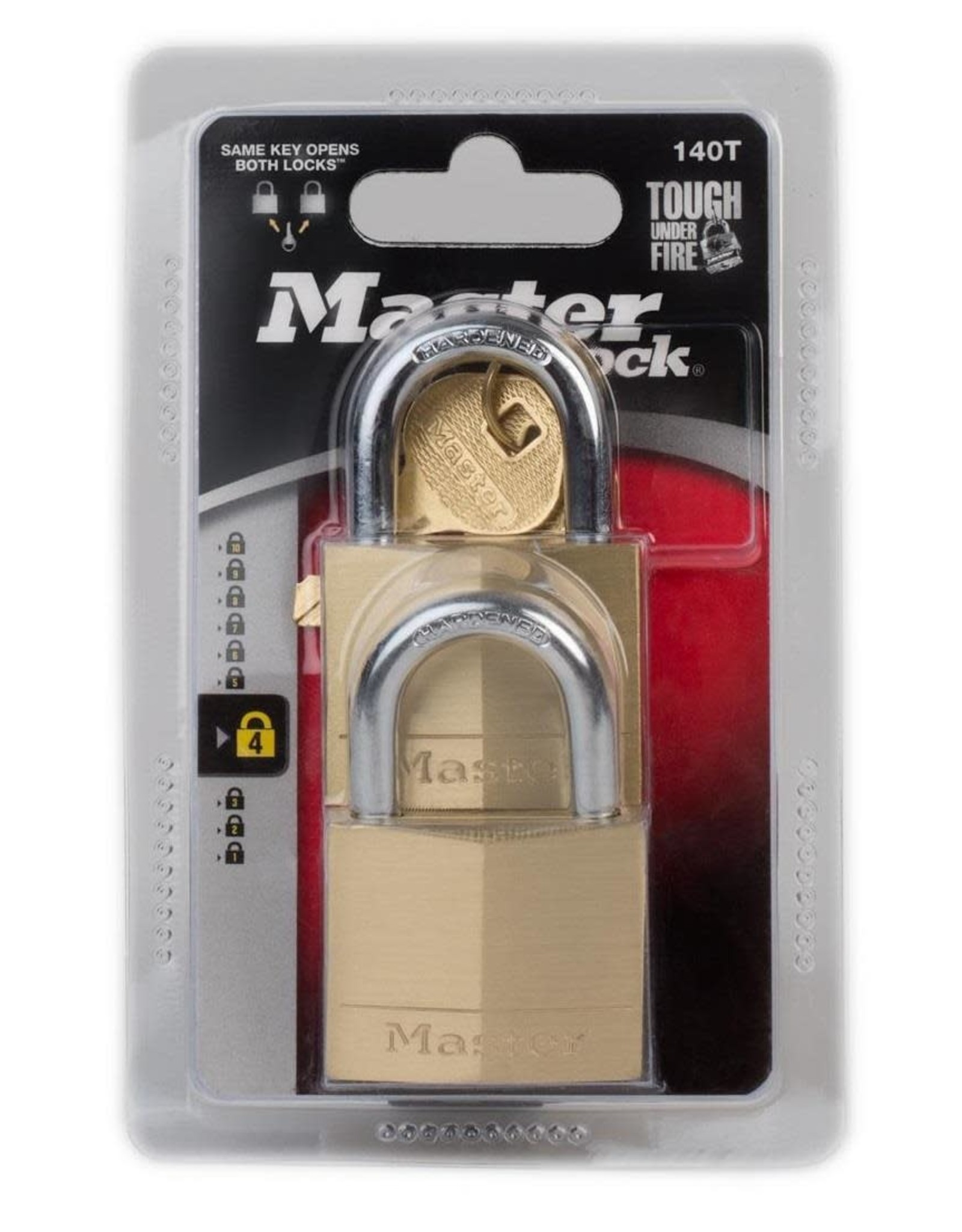 1-9/16” Wide Solid Brass Body Lock (2 Pack)