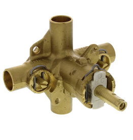 1/2" Single Handle Posi-Temp Pressure Balance Sweat x Sweat Valve  With Stops