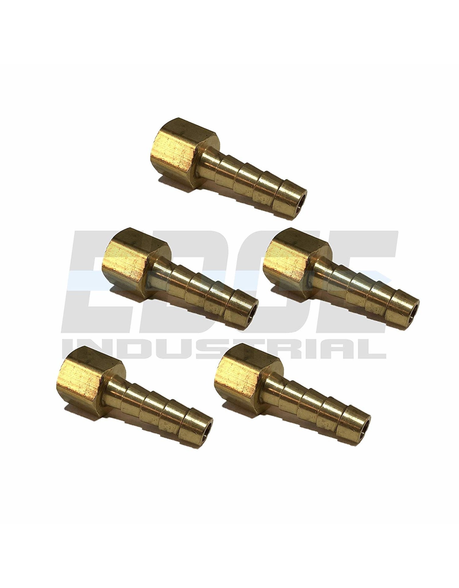 1/4" Hose ID to 1/8" Female NPT FNPT Straight Brass Fitting