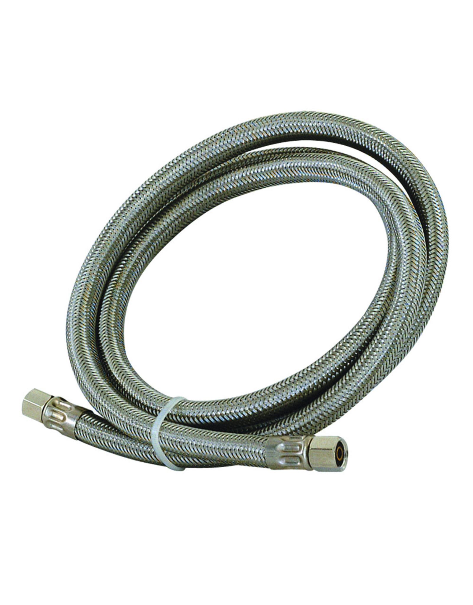 10′ Braided Stainless Steel Icemaker Connector (1/4 Comp. x 1/4 Comp.)
