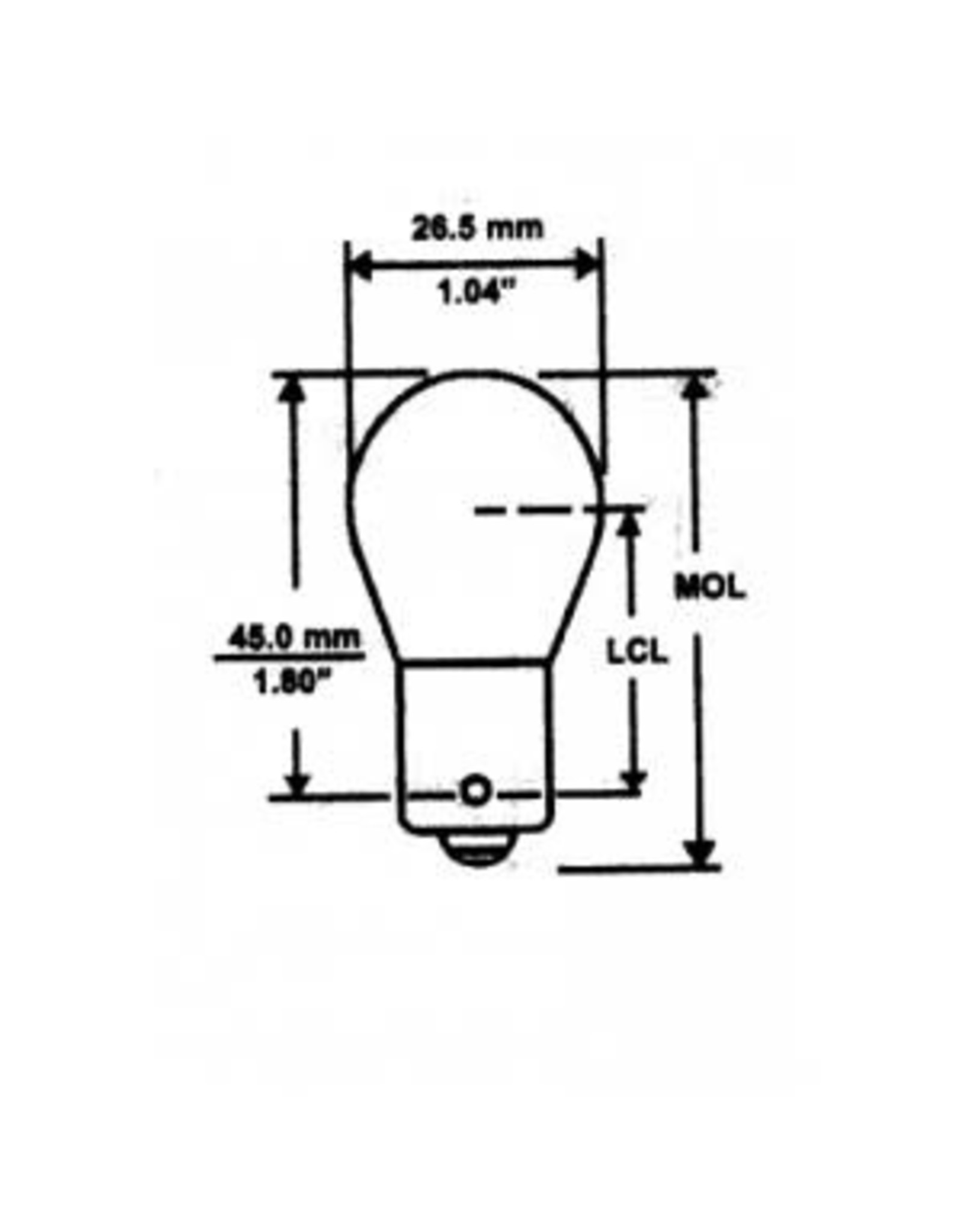 1156 BULB CARD OF 2 54803