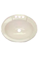 17X20 OVAL LAVY SINK WHITE