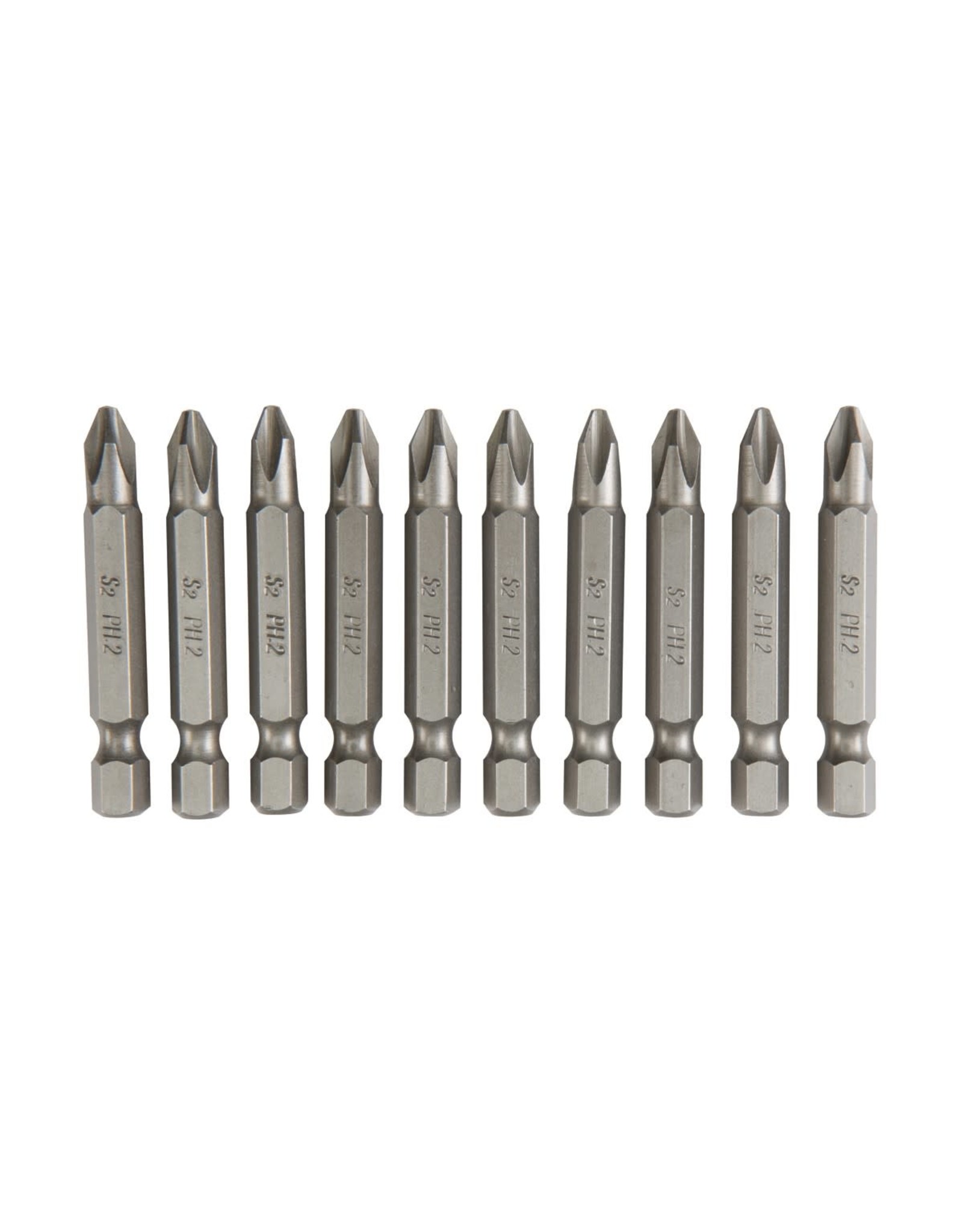 2 in. PH2 Phillips Insert Bits 10 Pc