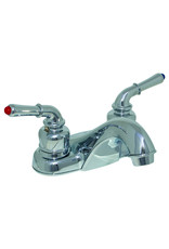 2-Handle Chrome Plastic Bathroom Sink Faucet