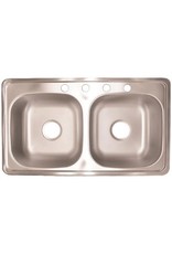 33 X 19 X 8 STAINLESS SINK DEEP
