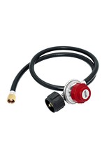 4 Feet High Pressure Propane 0-20 PSI Adjustable Regulator w/4FT QCC1/Type1 Hose