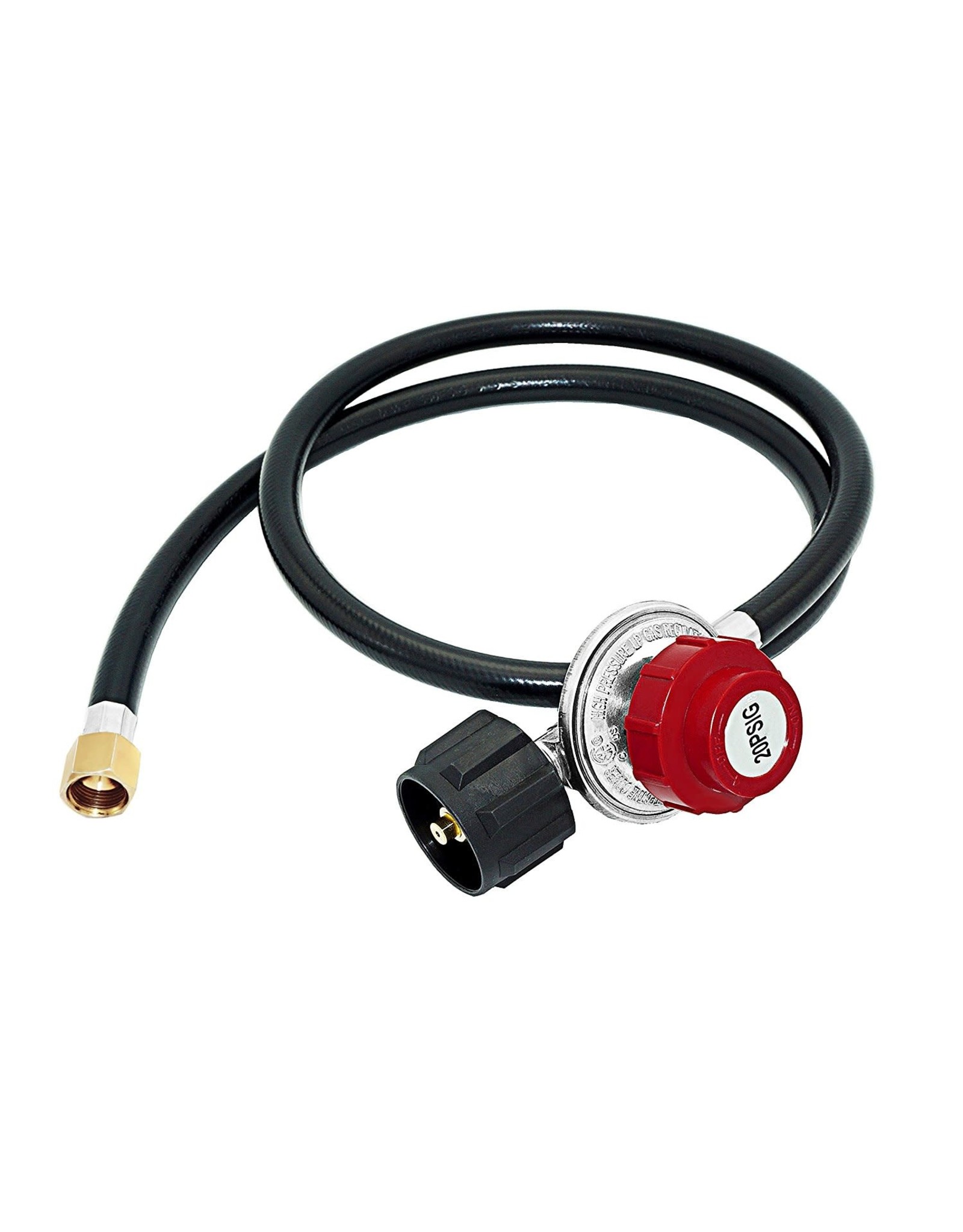 4 Feet High Pressure Propane 0-20 PSI Adjustable Regulator w/4FT QCC1/Type1 Hose