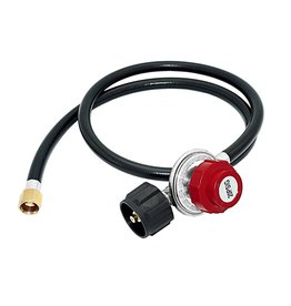 4 Feet High Pressure Propane 0-20 PSI Adjustable Regulator w/4FT QCC1/Type1 Hose