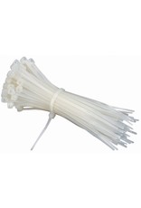 4 in. White Cable Ties 100 Pk