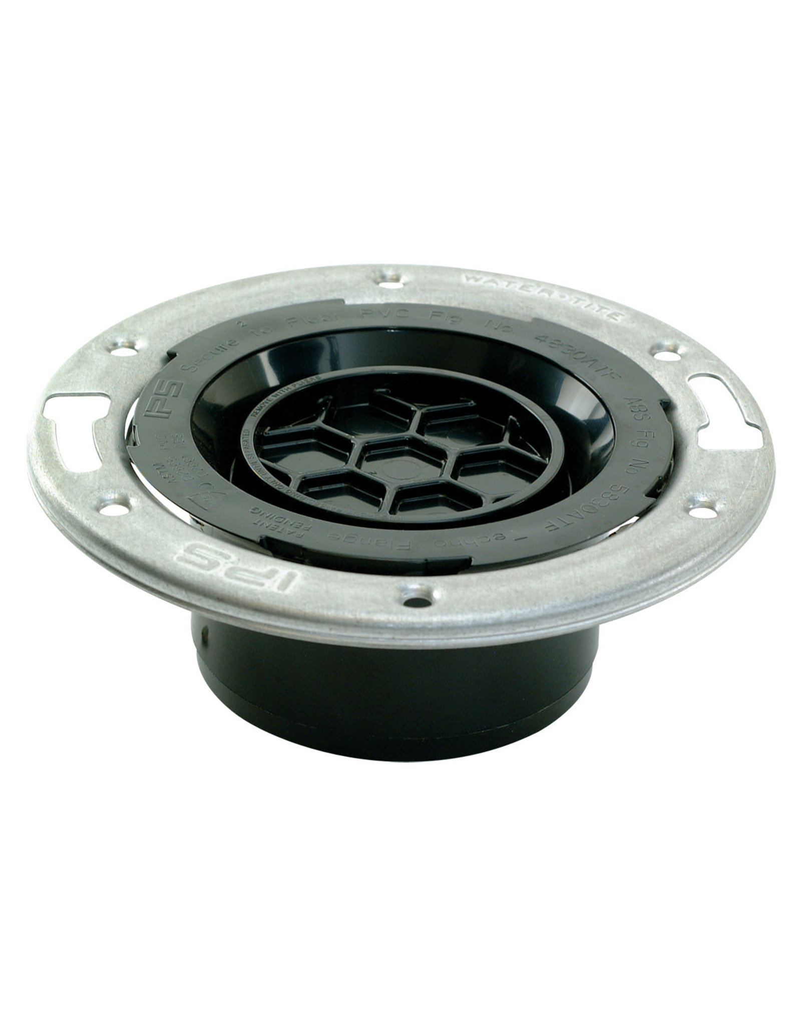4″ x 3″ Hub Closet Techno Flange with Knockout