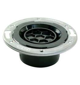 4″ x 3″ Hub Closet Techno Flange with Knockout