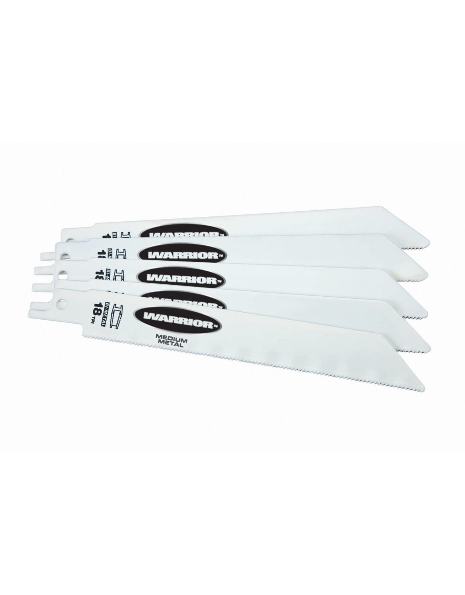 6 in. 18 TPI Metal Cutting Bi-metal Reciprocating Saw Blades 5 Pc