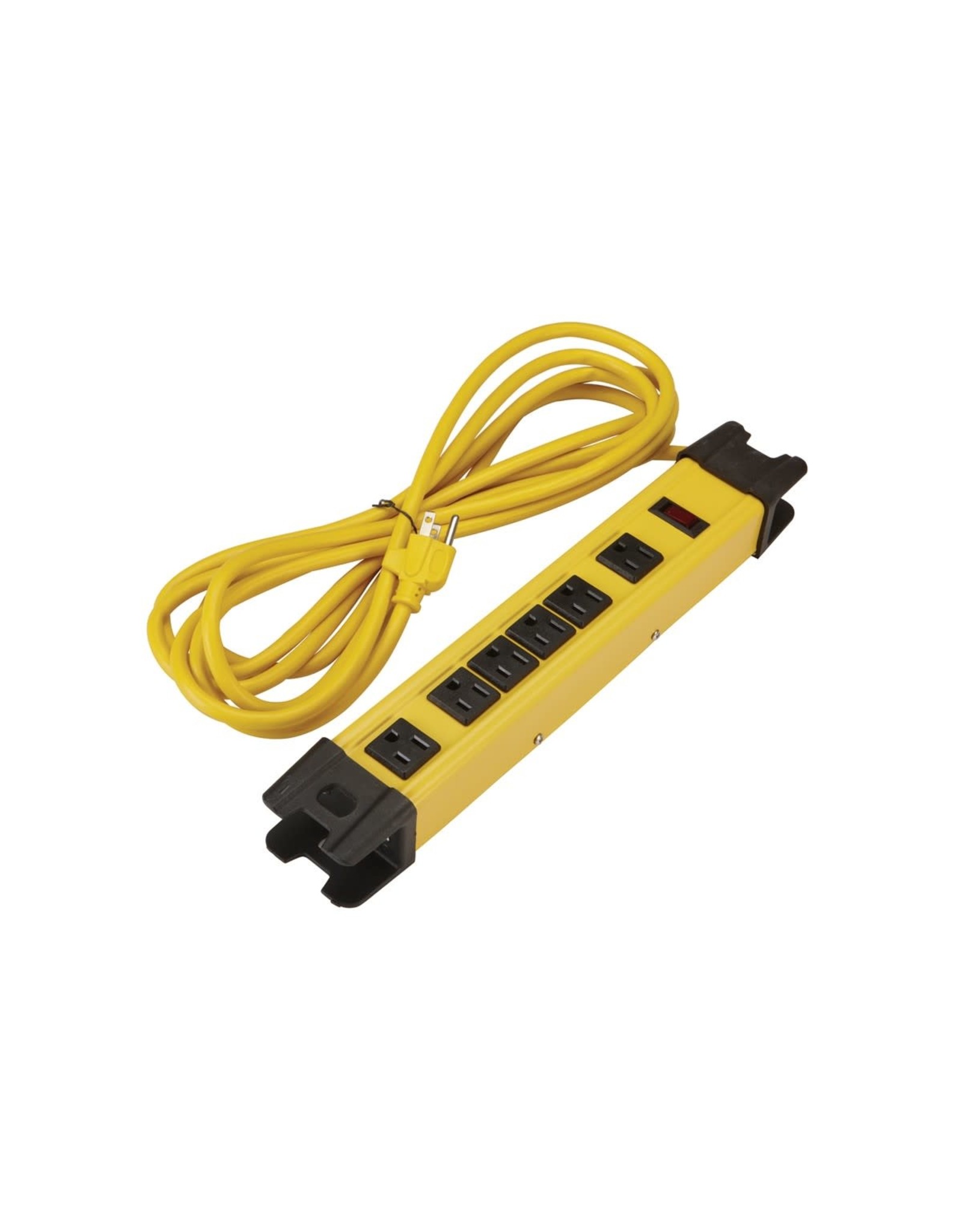 6 Outlet Heavy Duty Power Strip with Metal Housing