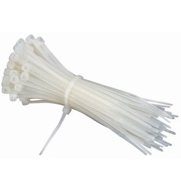 7 3/8 in. White Cable Ties 100 Pk