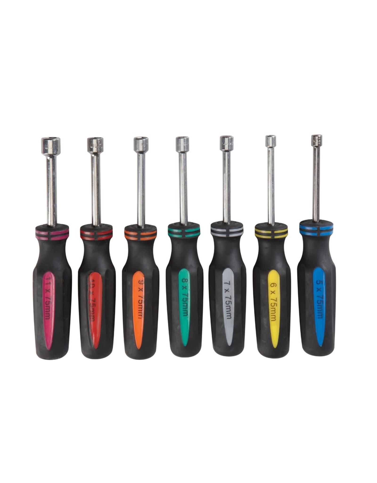 7 Pc Hollow Shaft Metric Nut Driver Set