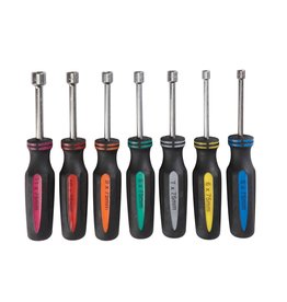 7 Pc Hollow Shaft Metric Nut Driver Set