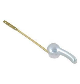 8-1/2″Brass Plated Arm W/ Chrome Handle, Plastic Nut Tank Lever